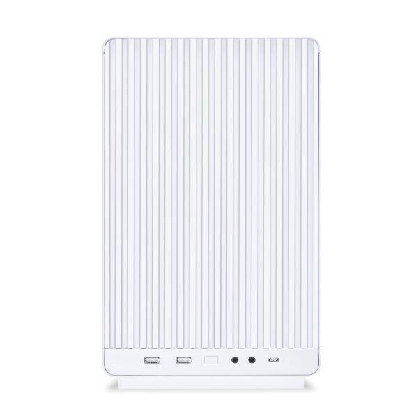 Left. Lian Li - A3W.US (WHITE) mATX 26.3L micro form factor chassis- Supports up to 360 radiator and 10 x 120mm fans - White.
