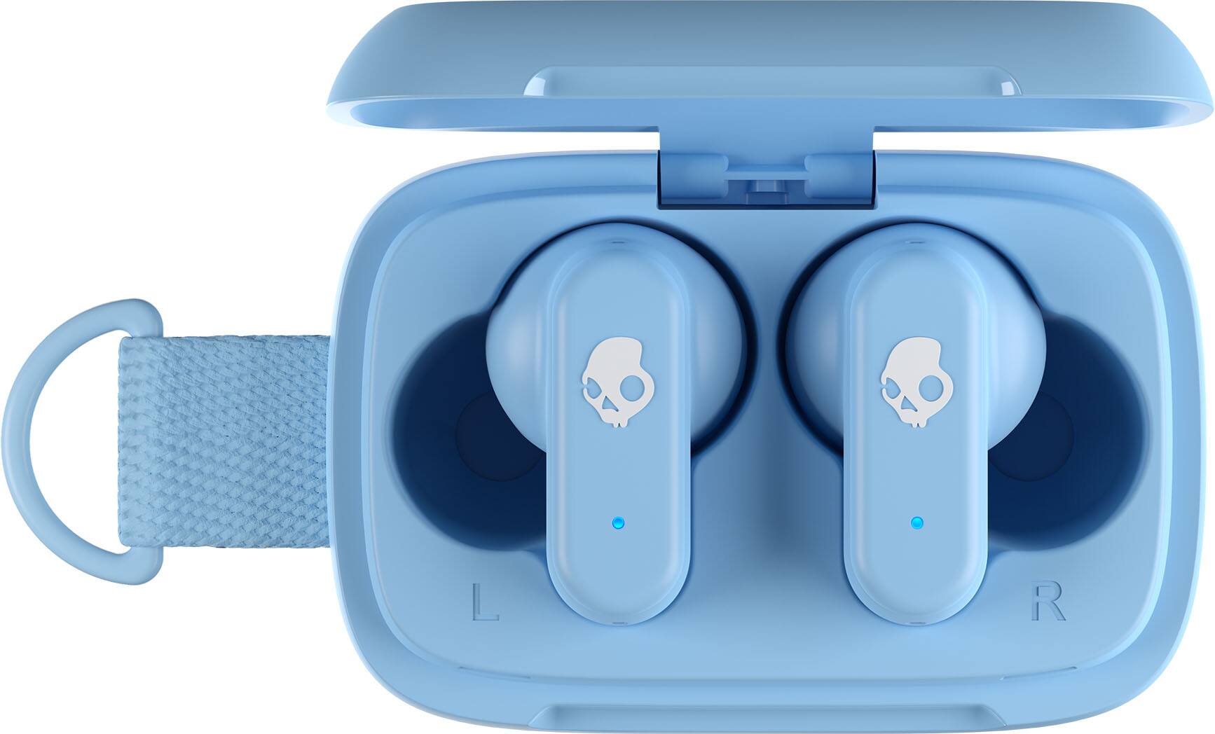 Left. Skullcandy - Dime 3 True Wireless In-Ear Earbuds - Preppy Blue.