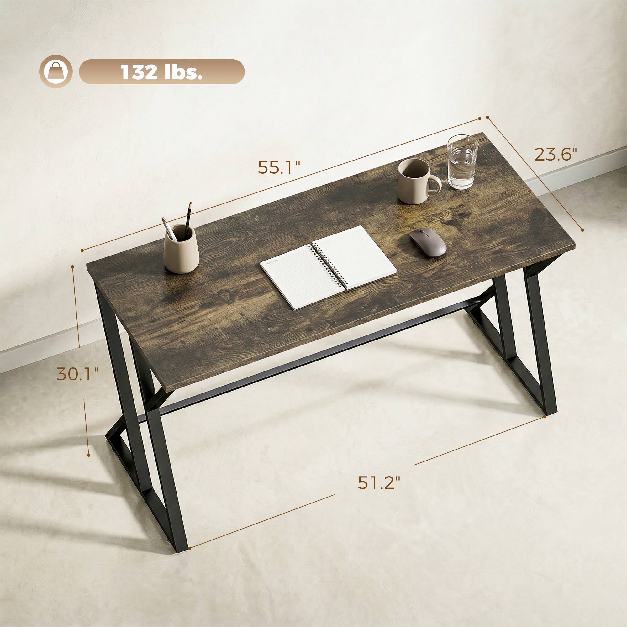 132 lbs.  
55.1"  
23.6"  
30.1"  
51.2"