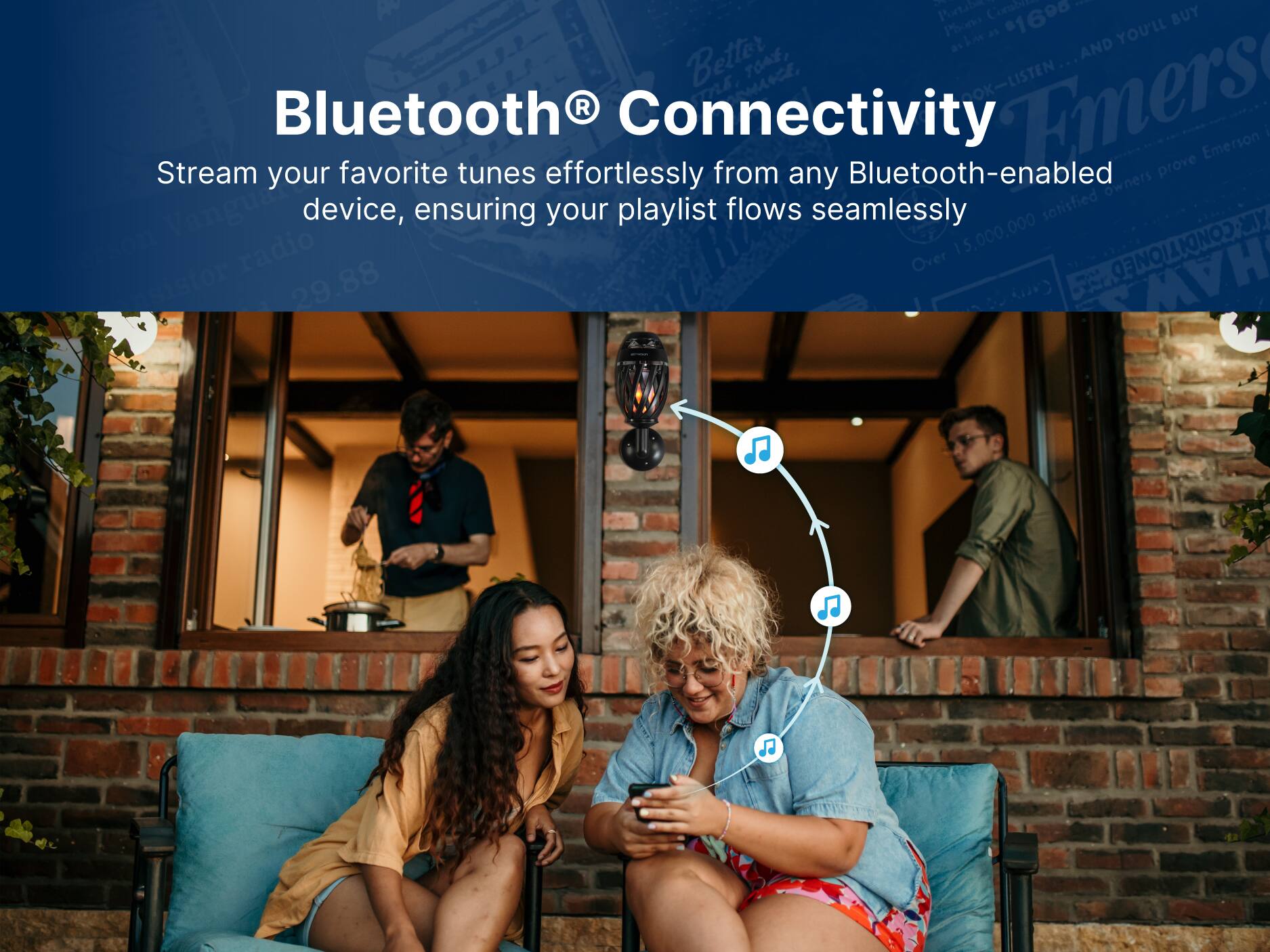 Bluetooth Connectivity
Stream your favorite tunes effortlessly from any Bluetooth-enabled device, ensuring your playlist flows seamlessly