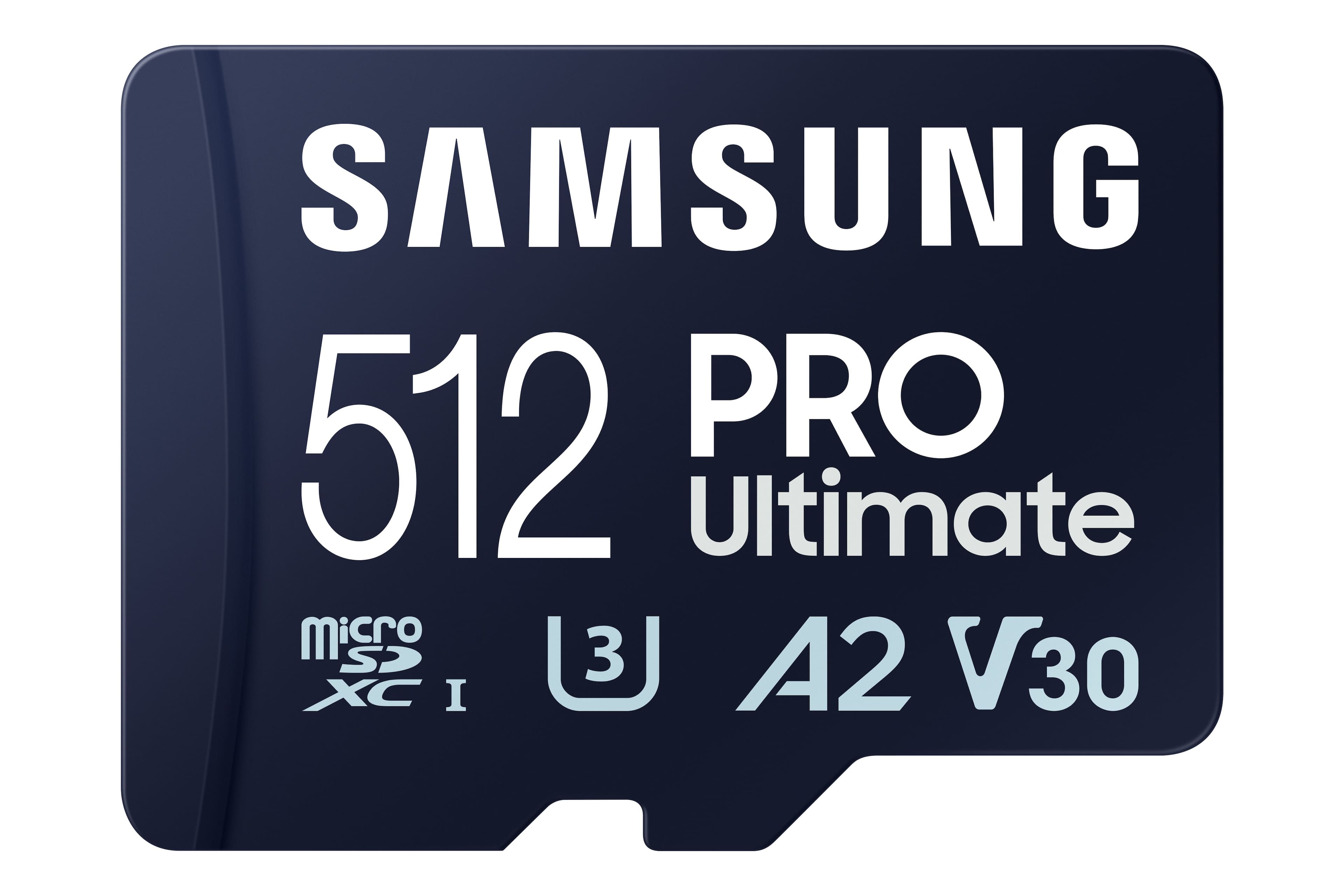 Samsung - Pro Ultimate and Adapter 512GB microSDXC Memory Card - Front_Zoom