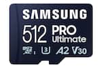Front. Samsung - Pro Ultimate and Adapter 512GB microSDXC Memory Card.