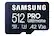 Front. Samsung - Pro Ultimate and Adapter 512GB microSDXC Memory Card.