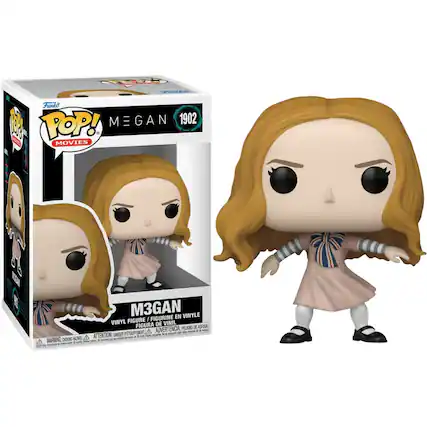 Sure, here is the corrected and grouped text from the image:
---
**Front of the Box:**
- Funko
- POP! MOVIES
- MEGAN 1902
**Side of the Box:**
- M3GAN
- VINYL FIGURE / FIGURINE EN VINYLE / FIGURA DE VINIL / FIGURA DE VINIL / FIGURA DE VINIL / FIGURA DE VINIL / FIGURA DE VINIL / FIGURA DE VINIL / FIGURA DE VINIL / FIGURA DE VINIL / FIGURA DE VINIL / FIGURA DE VINIL / FIGURA DE VINIL / FIGURA DE VINIL / FIGURA DE VINIL / FIGURA DE VINIL / FIGURA DE VINIL / FIGURA DE VINIL / FIGURA DE VINIL / FIGURA DE VINIL / FIGURA DE VINIL / FIGURA DE VINIL / FIGURA DE VINIL / FIGURA DE VINIL / FIGURA DE VINIL / FIGURA DE VINIL / FIGURA DE VINIL / FIGURA DE VINIL / FIGURA DE VINIL / FIGURA DE VINIL / FIGURA DE VINIL / FIGURA DE VINIL / FIGURA DE VINIL / FIGURA DE VIN