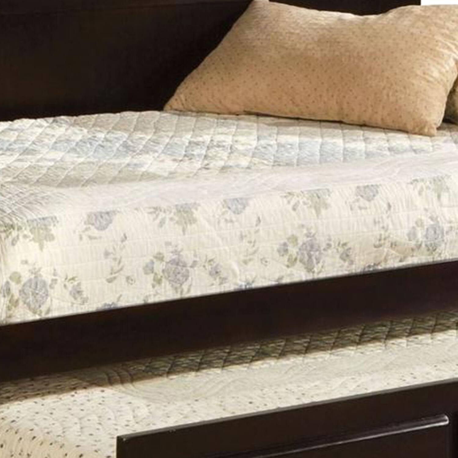 Alt View 1. Manhattan Lane - Traditional Style Wooden Daybed with Trundle, Brown - Brown.