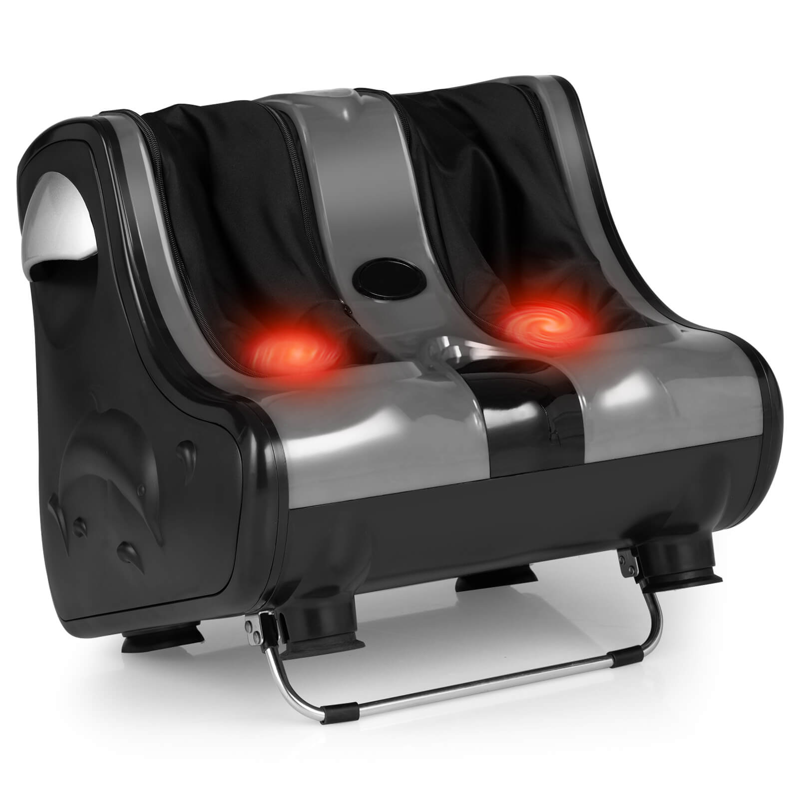 Alt View 18. Costway - Foot & Calf Massager with Heat Vibration Deep Kneading Shiatsu Foot Massage Machine Grey - Grey.