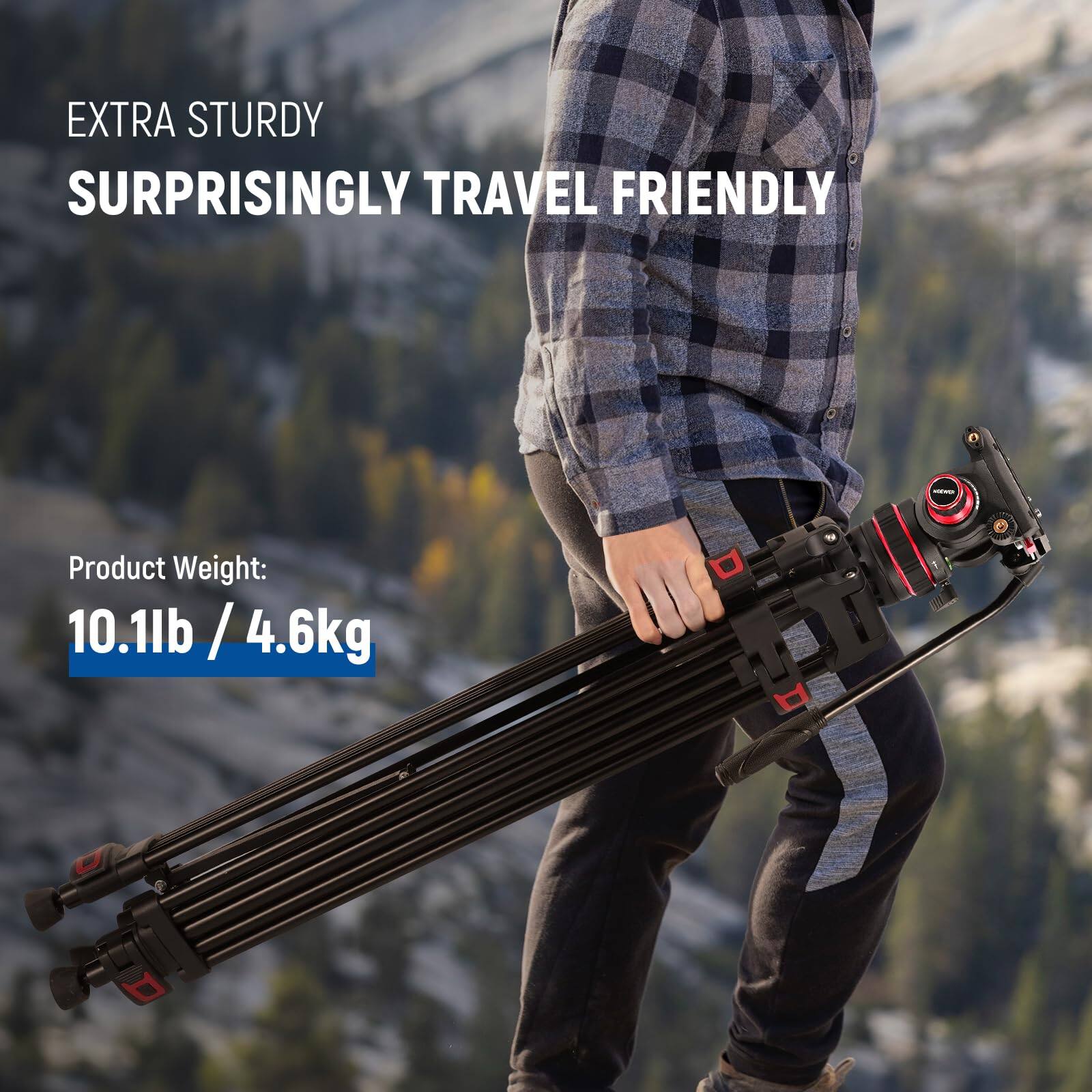 Neewer TP75 Video Tripod - Thumbnail 3