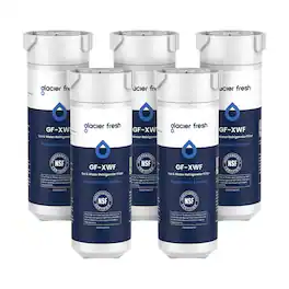 GLACIER FRESH - XWF Replacement for GE XWF Refrigerator Water Filter 5 Pack (Not XWFE)