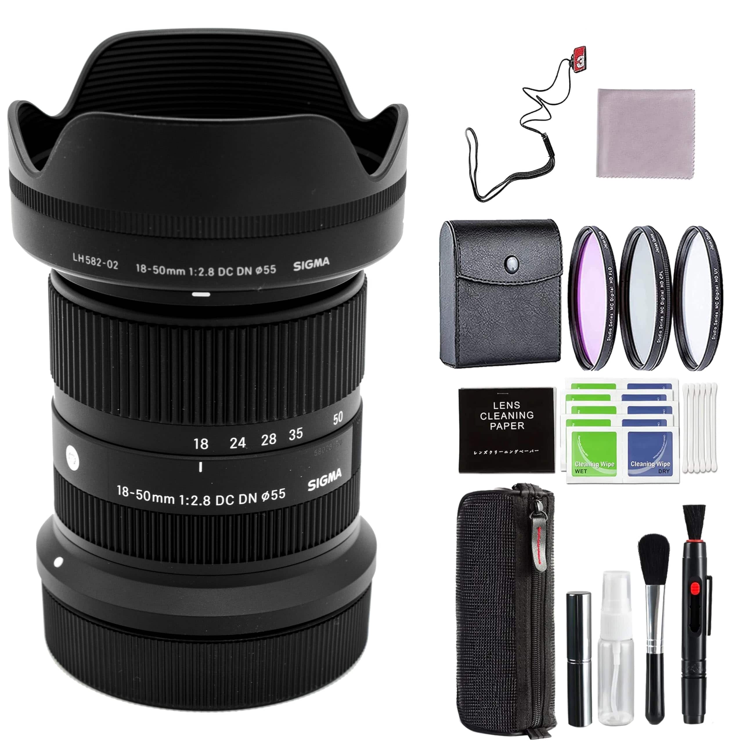 Canon EF 75-300mm & Sigma 18-50mm レンズセット Sigma 18 50mm f/2.8 DC DN Contemporary Lens for RF Mount w