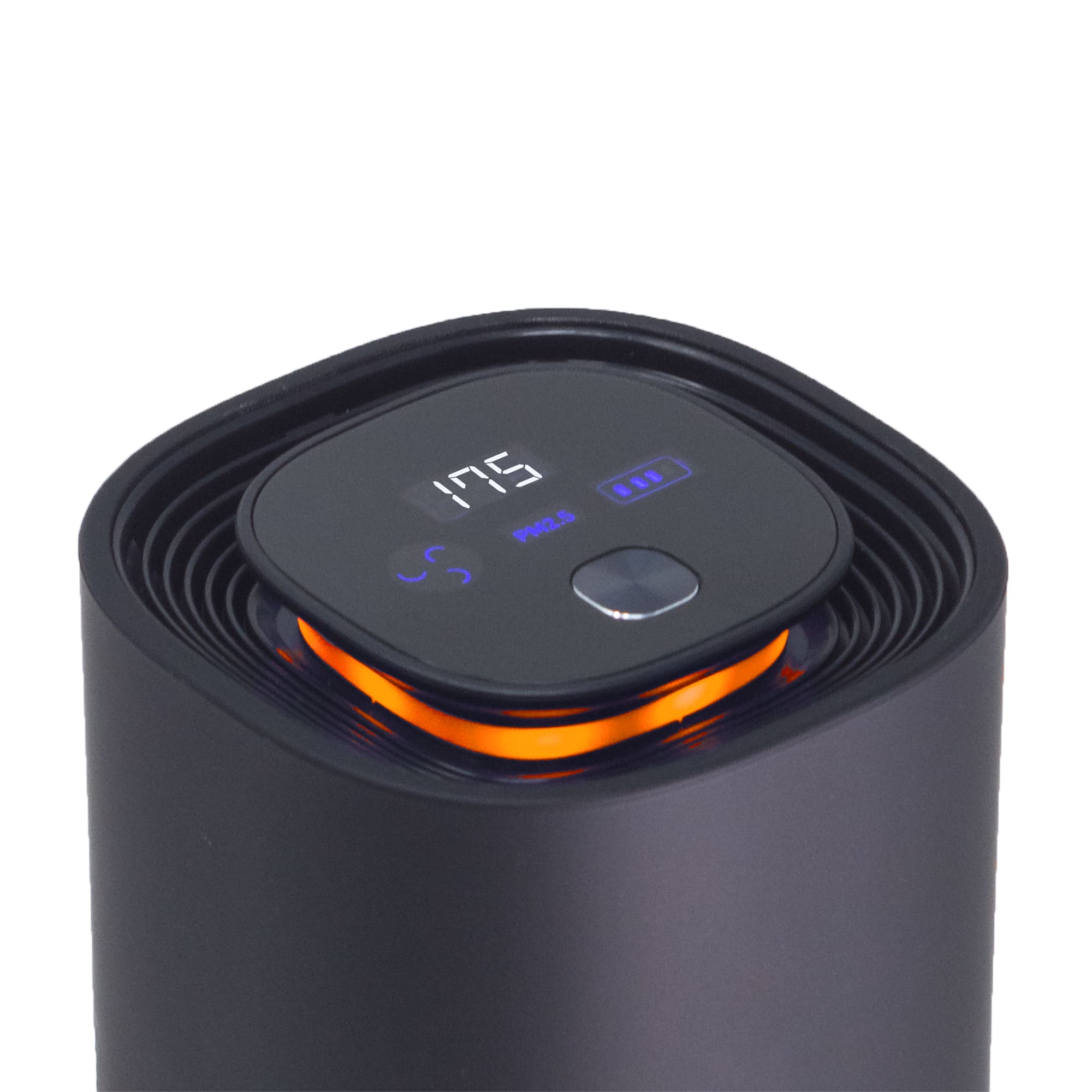 Angle. KeySmart - CleanLight Air Pro Ionic UV Air Purifier - Black.