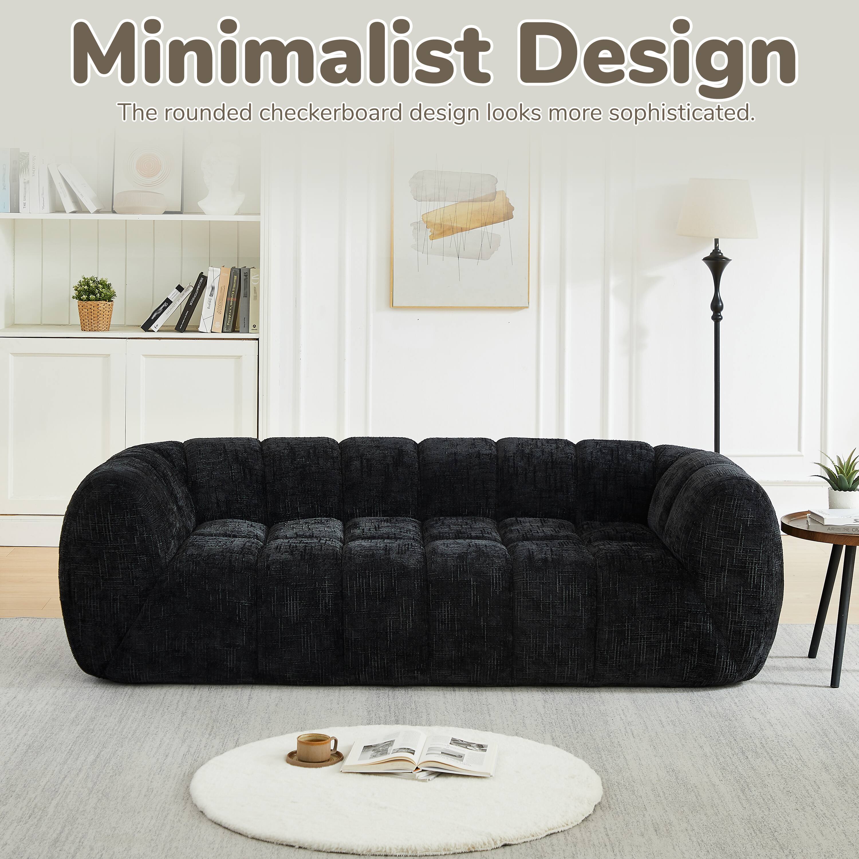 Minimalist Design  
The rounded checkerboard design looks more sophisticated.
