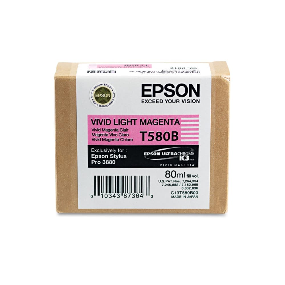 Epson - T580B00 UltraChrome K3 T580B00 Ink - Vivid Light Magenta