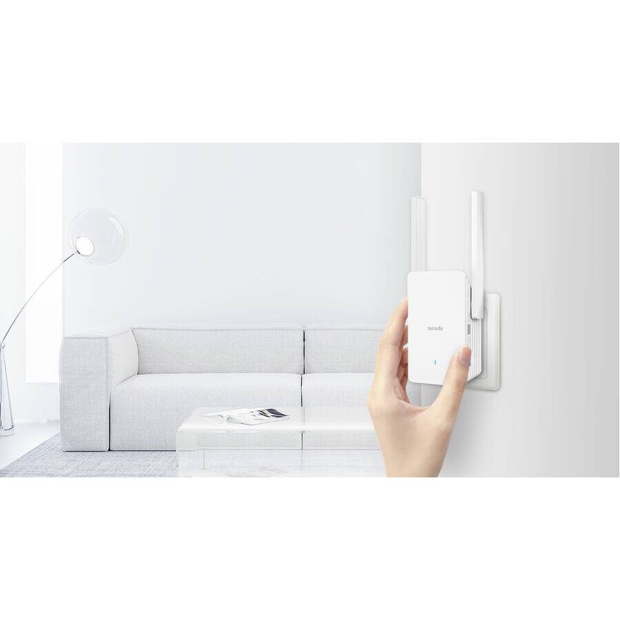 Alt View 3. Tenda - Tenda A33 Dual Band Wi-Fi 6 IEEE 802.11 a/b/g/n/ac/ax 2.91 Gbit/s Wireless Range Extender - 2.40 GHz, 5 GHz - 2 x - Unknown.
