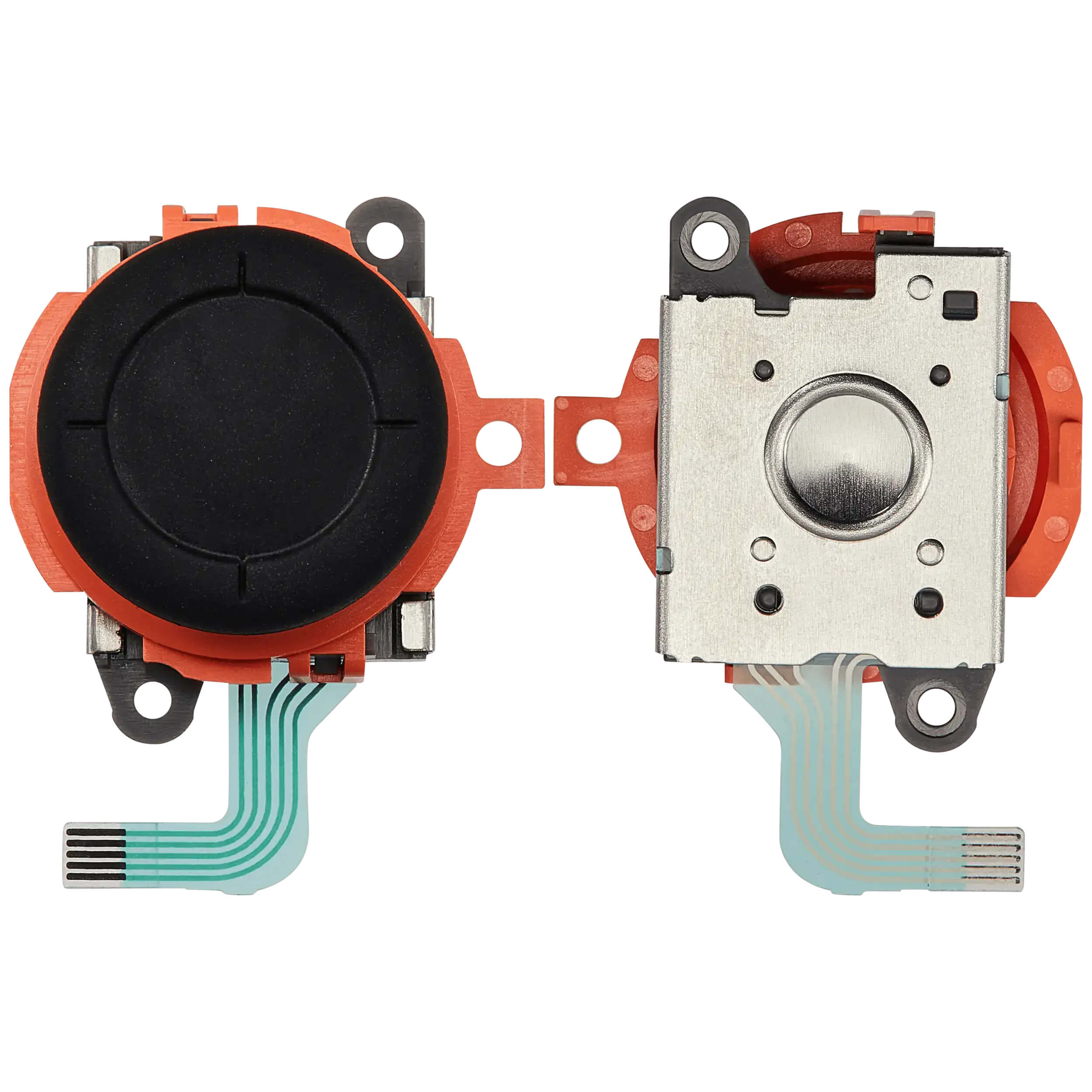 Alt View 3. MobileSentrix - 3D Analog Joystick Cap Thumbstick Replacement Compatible For Nintendo Switch 2 Joy Con Controller - Orange - Orange.