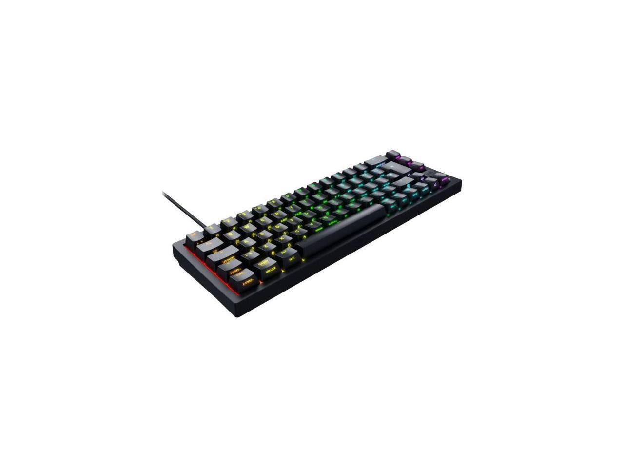 Alt View 1. CHERRY - Cherry XTRFY K5V2 Compact Gaming Keyboard - Black  CX-K5V2-RGB-CPT-BLACK-R-US - Black.