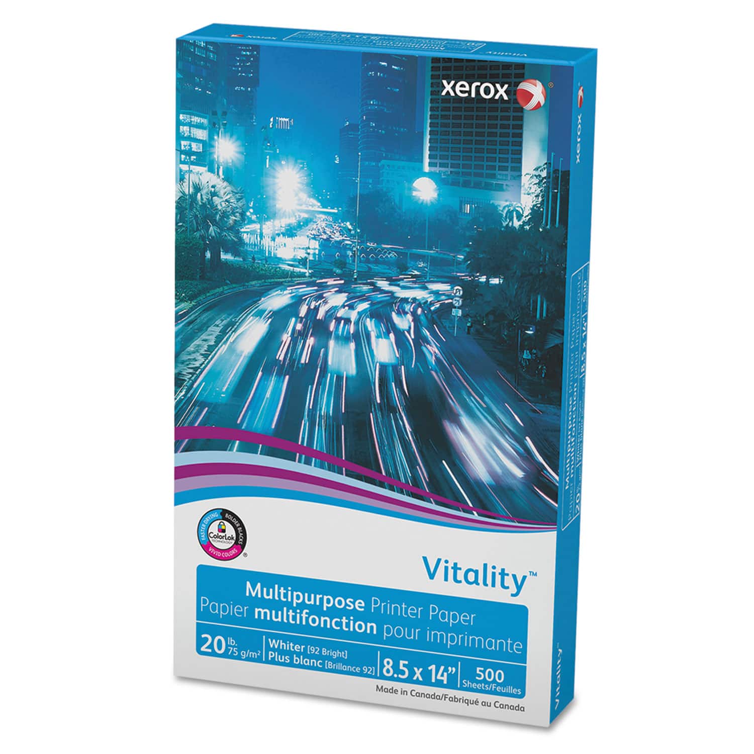 Xerox - Vitality Multipurpose Print Paper, 92 Bright, 20 lb Bond Weight, 8.5 x 14, White, 500 Sheets price history on PriceWatchPro