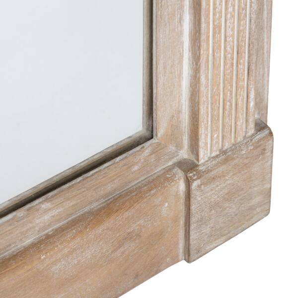Alt View 1. Finch - Finch Westport Distressed Wood Hanging Wall Mirror, White Wash.