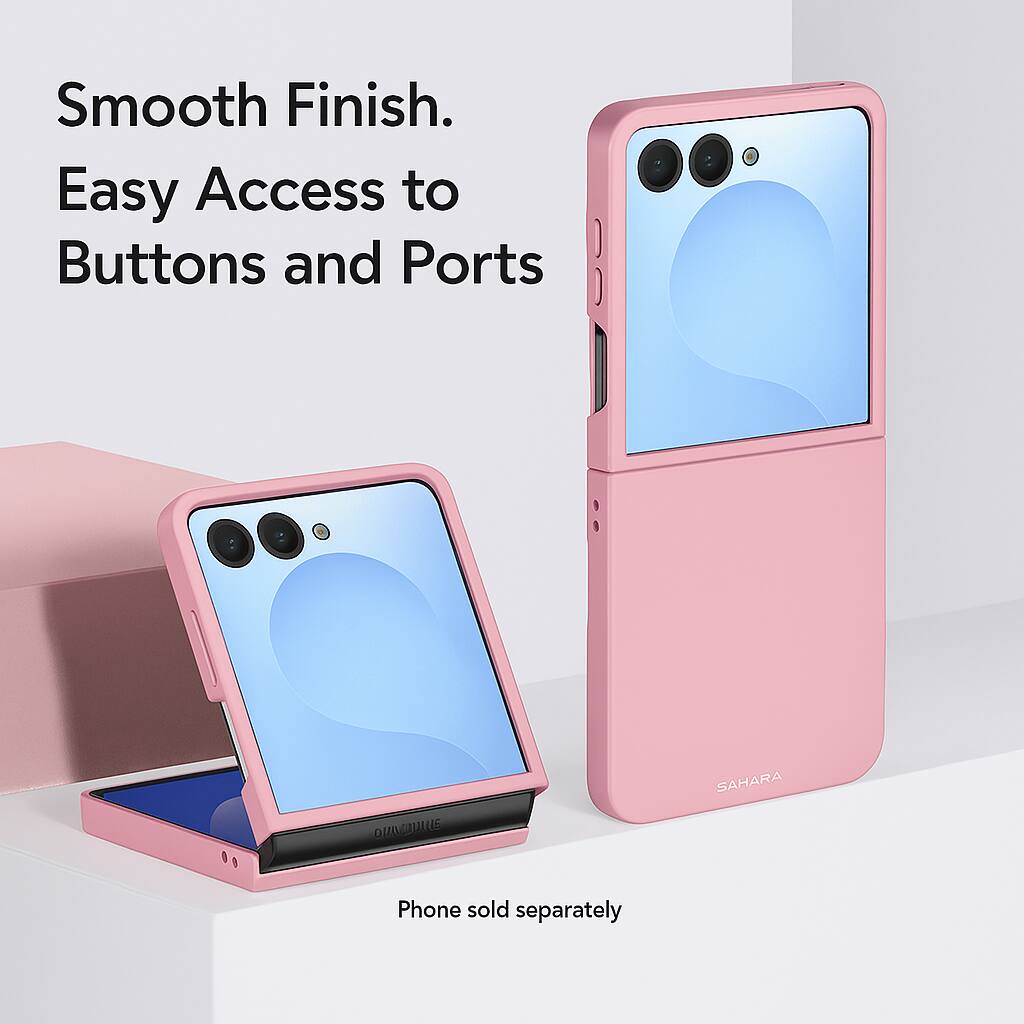 Smooth Finish. Easy Access to Buttons and Ports. Phone sold separately.