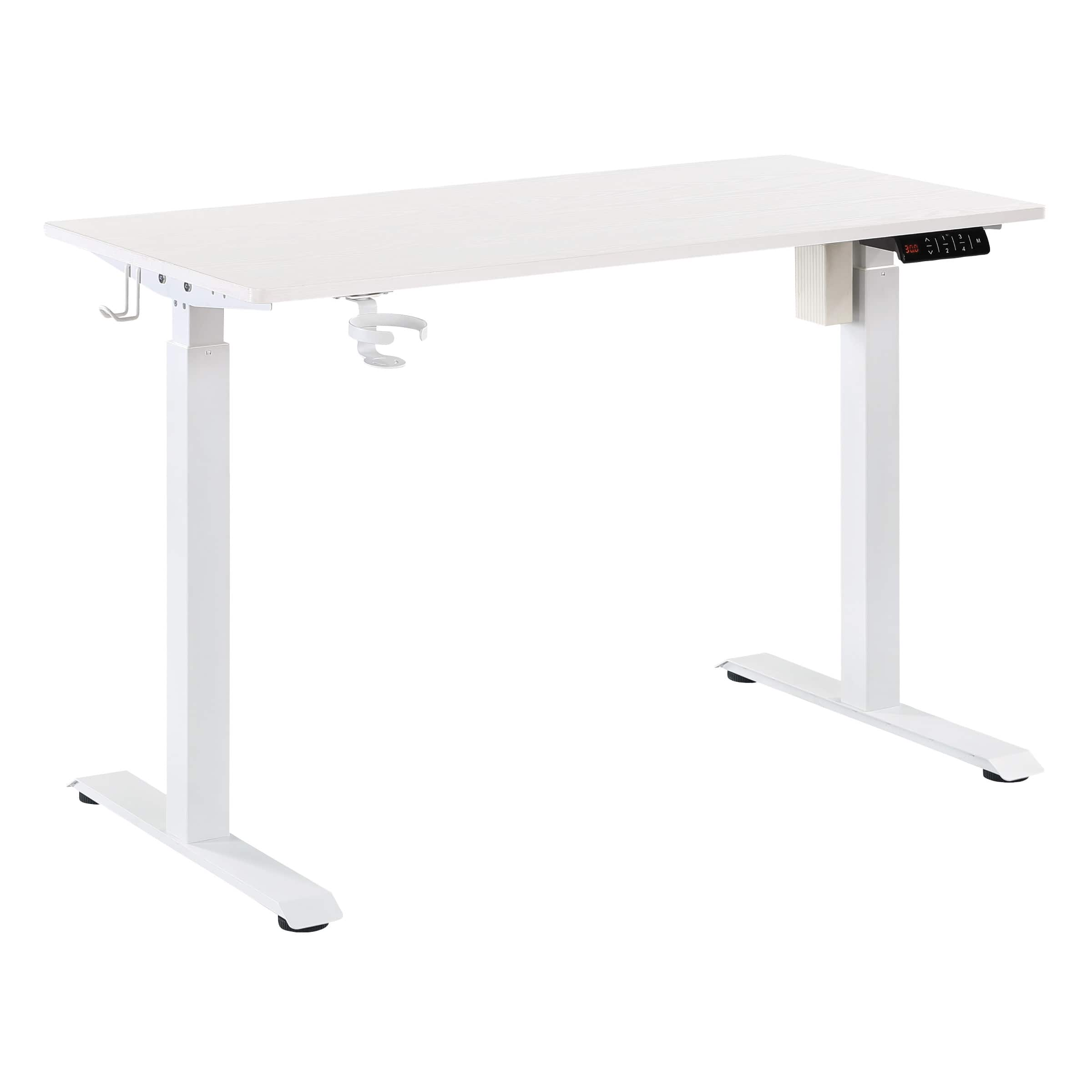 OSP Home Furnishings – Primo 48″ Sit-to-Stand Elec Desk – White Finish Sansujyuku sansujyuku.com