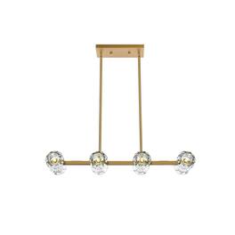 Elegant Lighting - Eren 31 inch Pendant Light - Satin Gold