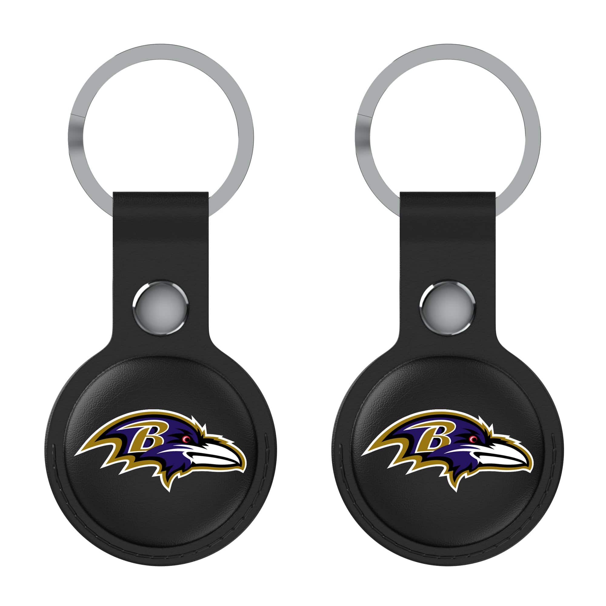 Keyscaper - Baltimore Ravens Two-Pack AirTag Holders - Black