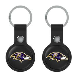 Keyscaper - Baltimore Ravens Two-Pack AirTag Holders - No Size - Black