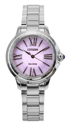 Citizen - L Stainless Steel Dial Eco-Drive EM1160-58X Women's Watch - Pink