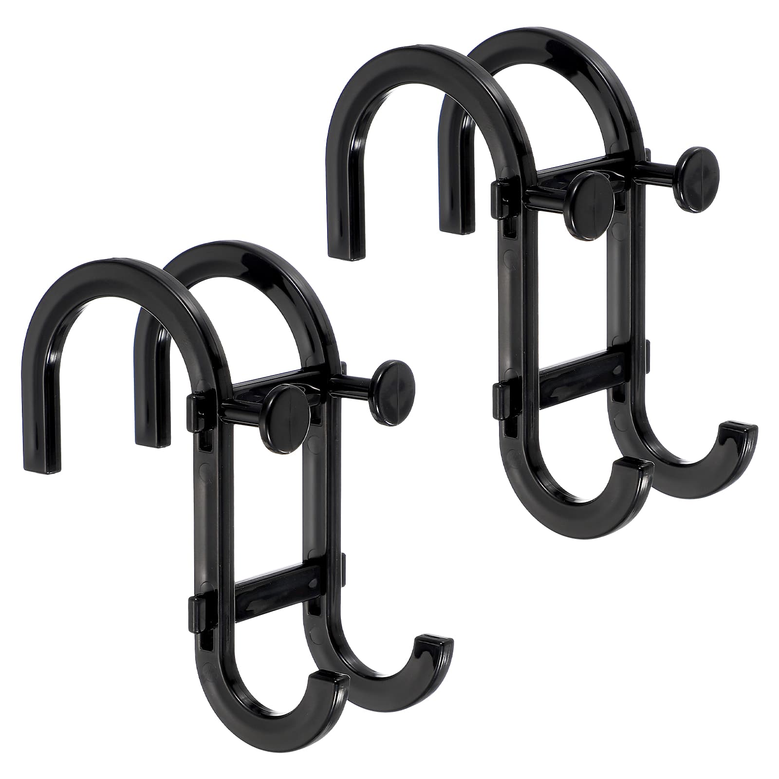 Shower Door Hook, 2pcs S Hooks Hanging Multi-Purpose No-Drilling Razors Hanger for Bathroom/Kitchen Clothes Towel Org