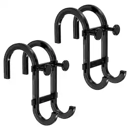Shower Door Hook, 2pcs S Hooks Hanging Multi-Purpose No-Drilling Razors Hanger for Bathroom/Kitchen Clothes Towel Org