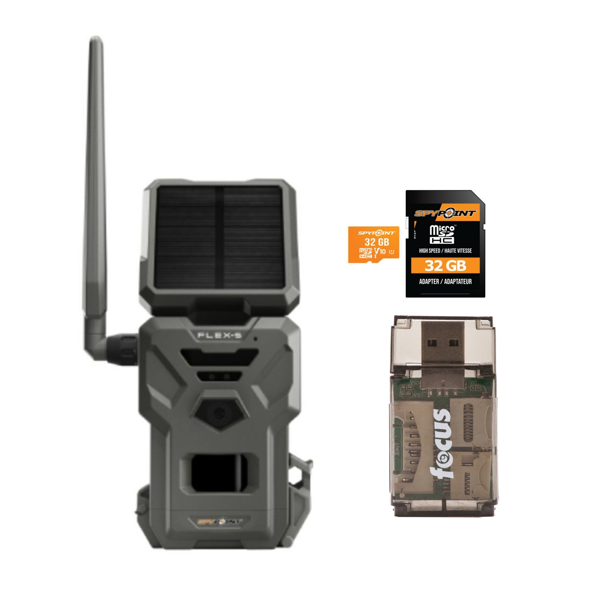 Spypoint FLEX S Solar Outdoor Cellular Trail Camera Integrated