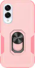 Front. SaharaCase - Raider Series Heavy Duty Kickstand Case for Samsung Galaxy S25 Edge - Desert Rose.
