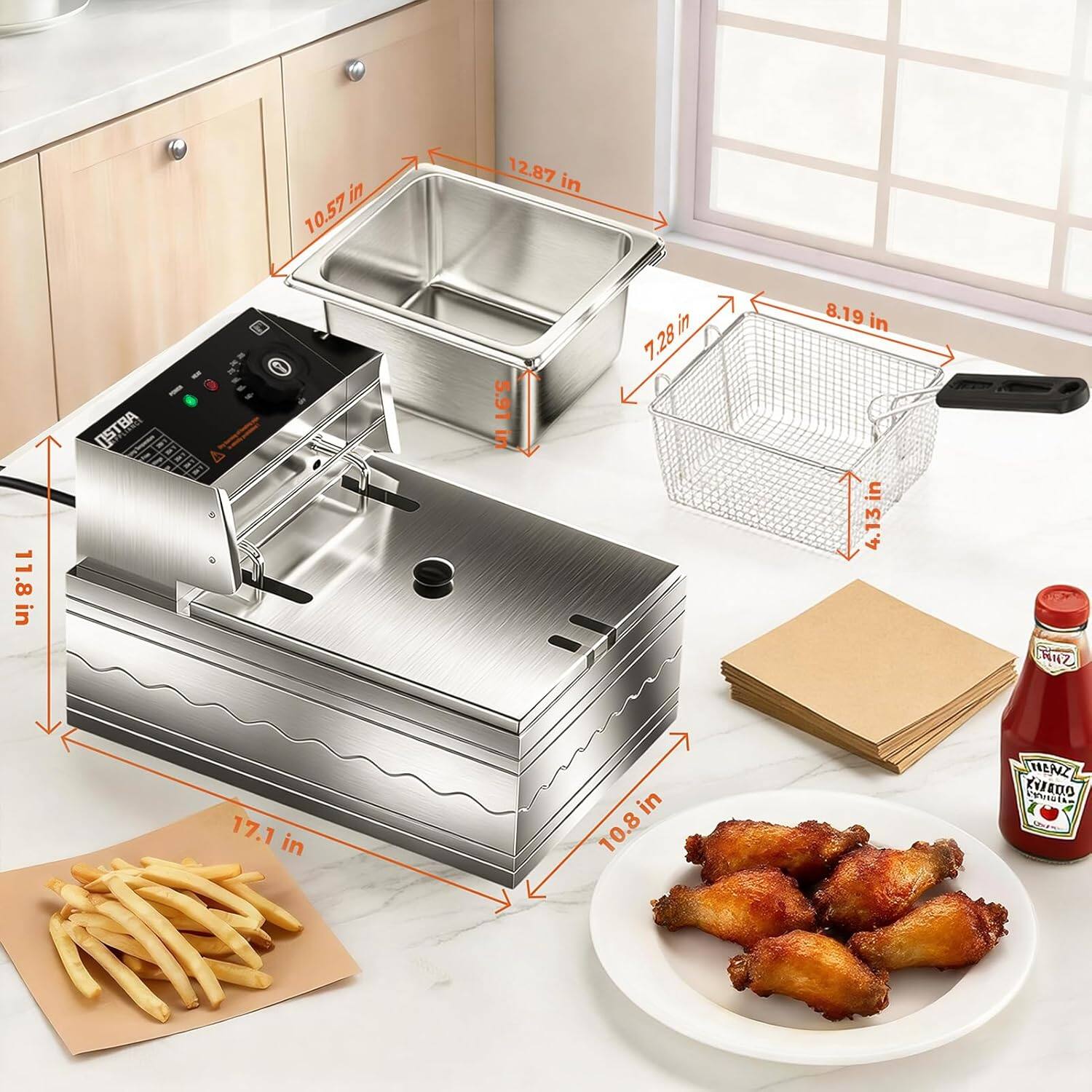 - 10.57 in
- 12.87 in
- 11.8 in
- 5.91 in
- 7.28 in
- 8.19 in
- 4.13 in
- 17.1 in
- 10.8 in