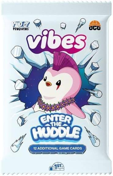 PUDGY PENGUINS OCG vibes ENTER THE HUDDLE 12 ADDITIONAL GAME CARDS 1ST