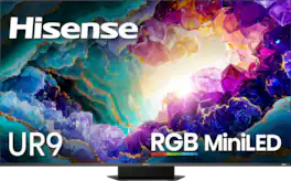 Hisense - 65" Class UR9 RGB MiniLED UHD 4K HDR Smart Google TV with Gemini and Anti-Reflection Screen (2026)
