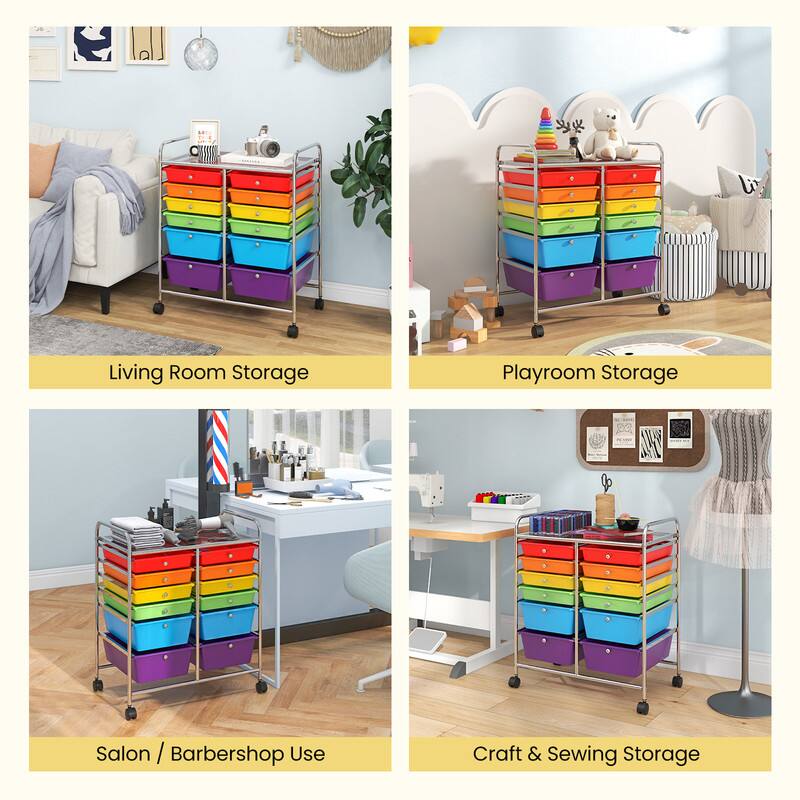 Living Room Storage  
Playroom Storage  
Salon / Barbershop Use  
Craft & Sewing Storage