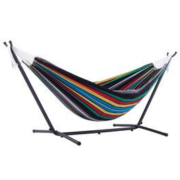 Vivere - Double Cotton Hammock, Comfortable Daybed with Steel Stand, 9' - Rio Night