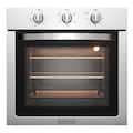 Empava - Basic 24 in. Electric Single Wall Oven 2.5 cu. ft. Capacity, Built-In Oven with 2 Racks - Stainless Steel