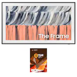 Samsung - QN55LS03HEFXZA 55" The Frame QLED 4K Smart Tizen TV with Vision AI with 5 Year Amber Protection Plan (2026)