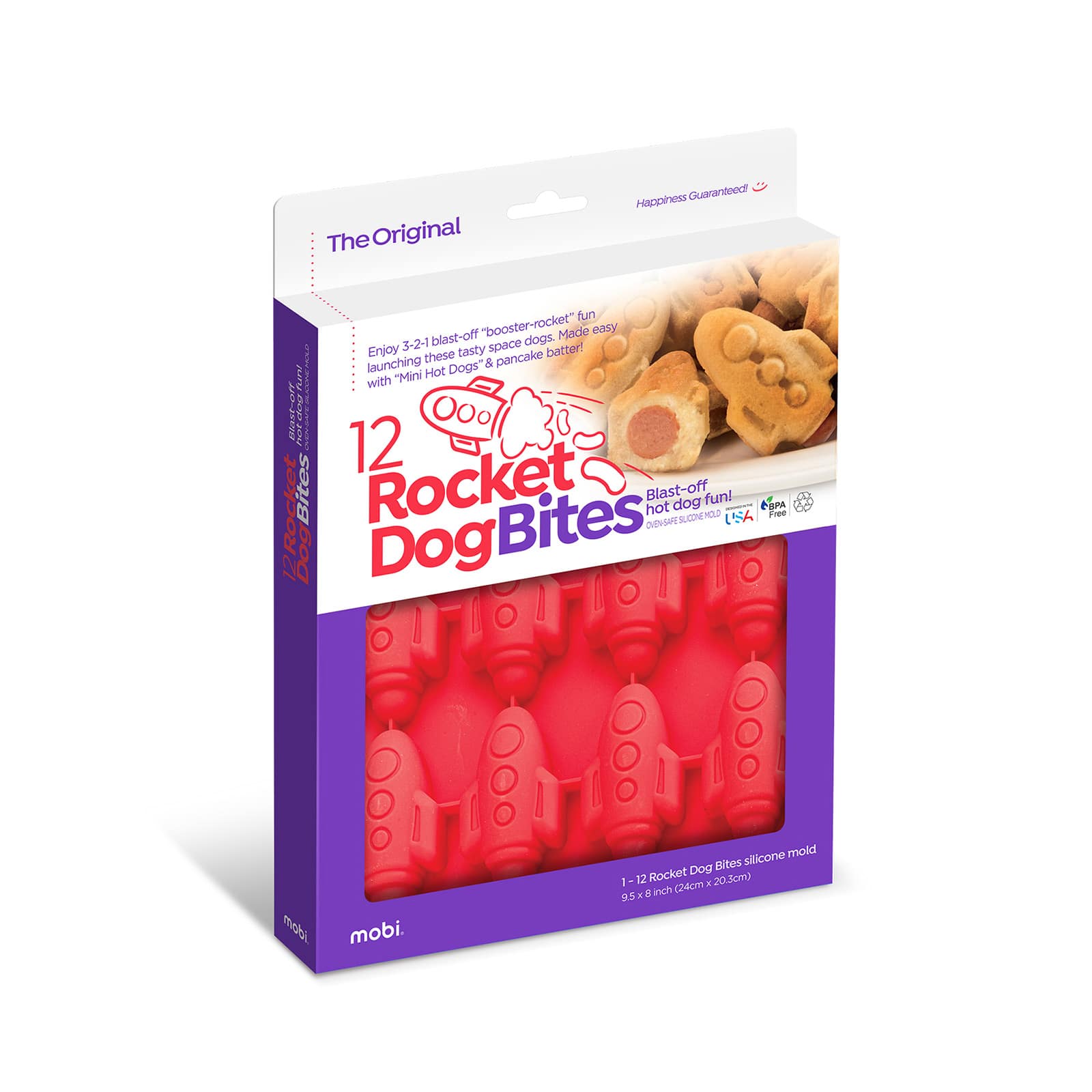 MOBI - 12 Pigs in a Blanket Silicone Snack Mold, Mini Rocket Dogs - Red price history on PriceWatchPro