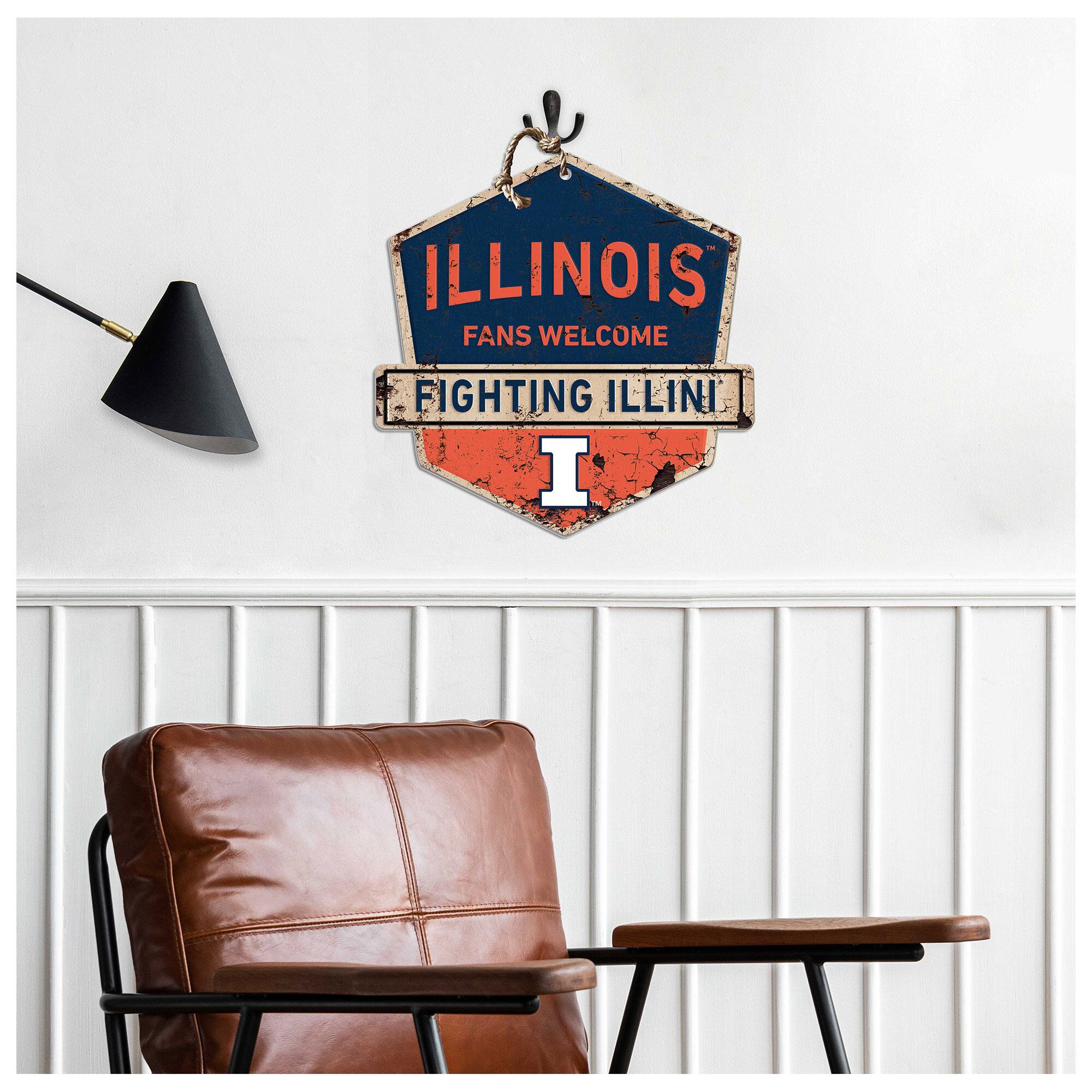 ILLINOIS FANS WELCOME FIGHTING ILLINI