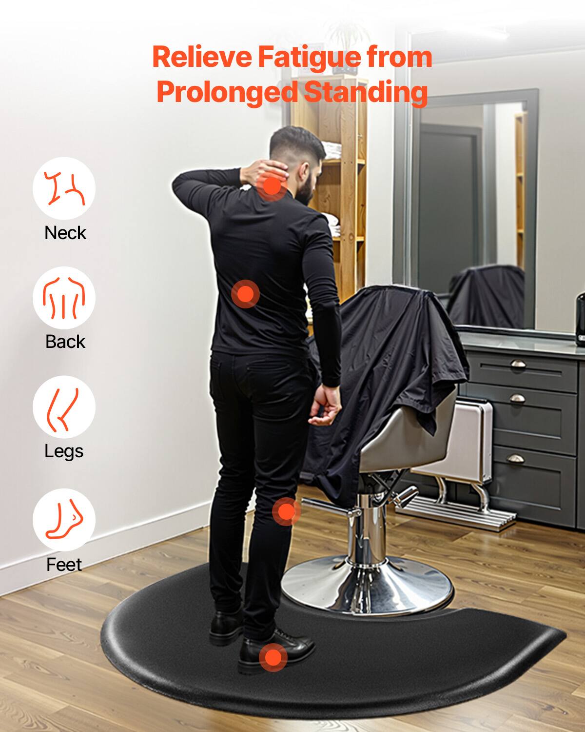 Relieve Fatigue from Prolonged Standing

Neck
Back
Legs
Feet