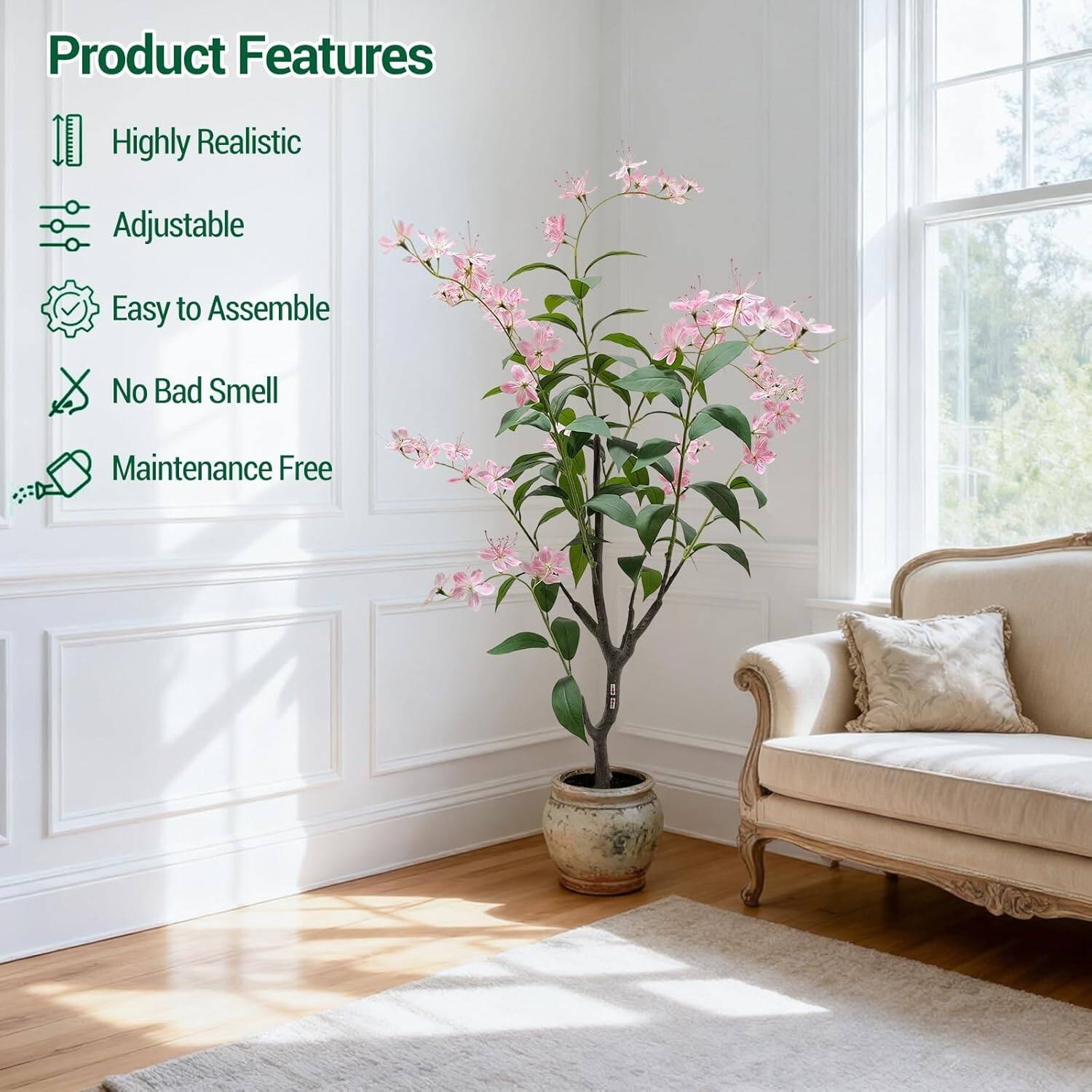 Product Features

- Highly Realistic
- Adjustable
- Easy to Assemble
- No Bad Smell
- Maintenance Free