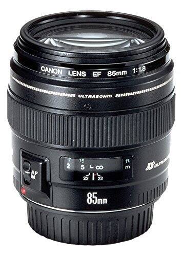 CANON LENS EF 85mm 1:1.8 ULTRASONIC AF M 7 2 15 5 L 8 22 I 22 22 ft m ULYRAS 85mm