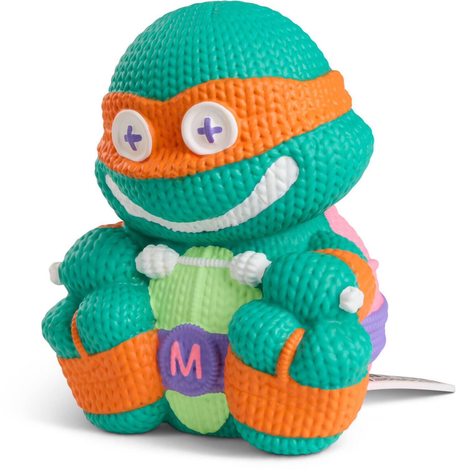 Alt View 1. Handmade by Robots - Teenage Mutant Ninja Turtles (TMNT) - Michelangelo Blacklight Limited Edition Vinyl Figure   - COLLECTIBLES - Multicolor.
