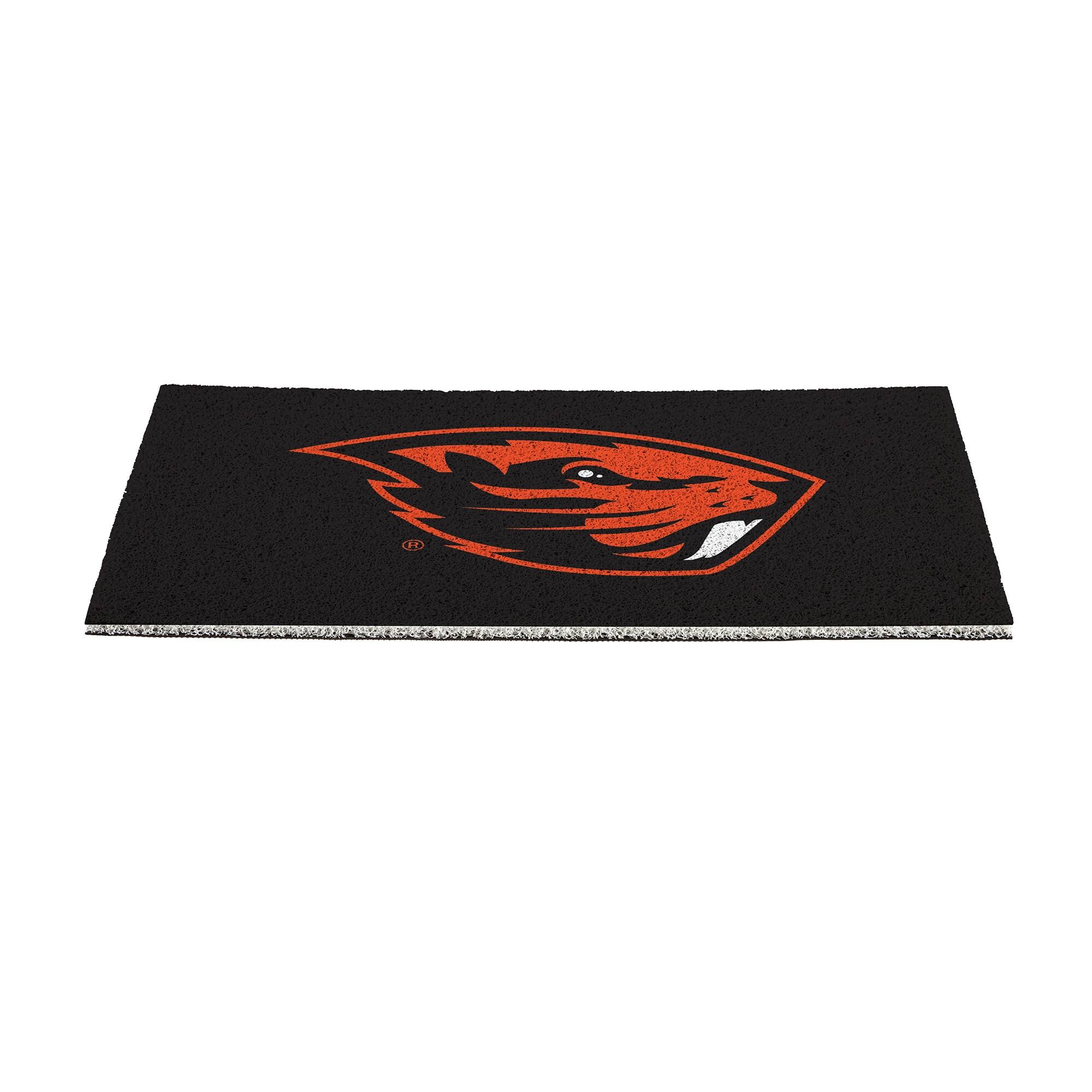 Alt View 1. Evergreen Enterprises - Oregon State Beavers 16" x 28" Full Color Indoor/Outdoor Logo Turf Mat - Multicolor.