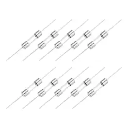 Unique Bargains - 10pcs Glass Tube Fuses, Axial-with Lead Wire 5x20mm 3.15A 250V for Replacing or Repairing Many Home Electronics (F3.15A)