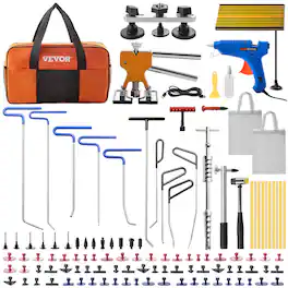 VEVOR - Paintless Dent Removal Rods, 89 PCS Paintless Dent Repair Tools, Golden Lifter Puller Car Dent Repair Kit