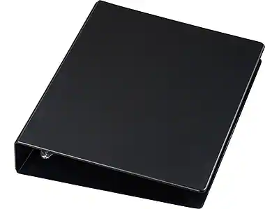 Front. Cardinal - Heavy Duty 2" 3-Ring Non-View Binder, D-Ring - Black.