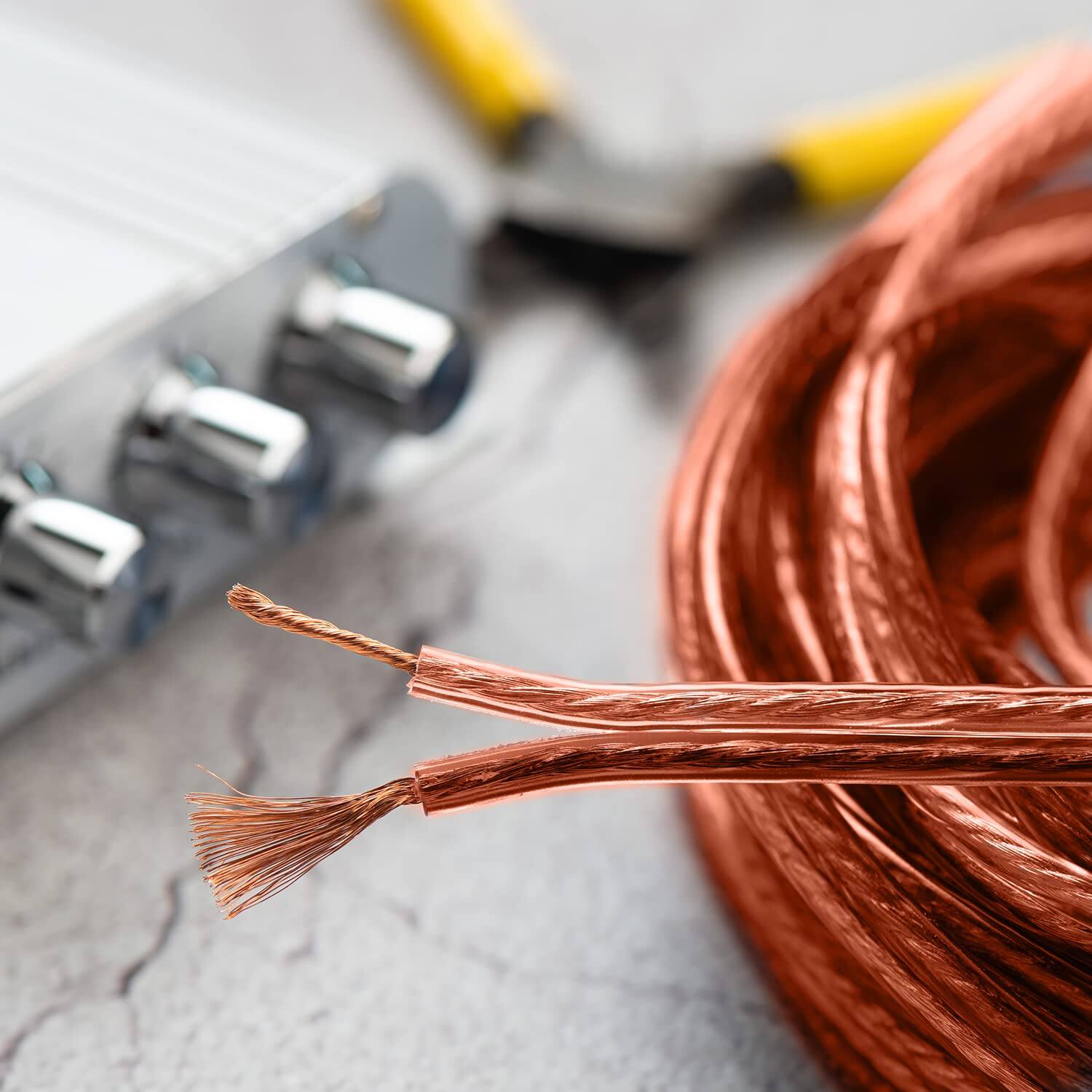 Alt View 5. Monster - Monster XP Copper Clad Aluminum (CCA) Speaker Wire 12 Gauge Cable 100 FT Spool - Ideal for Home Cinema Cables - Rose Gold.