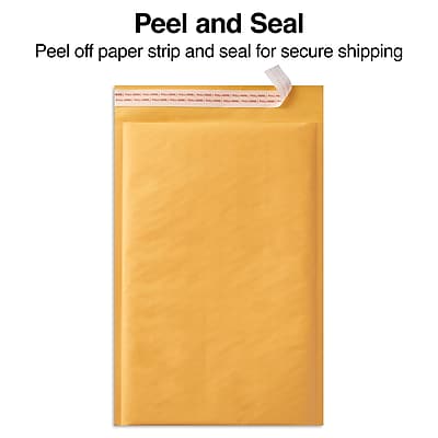 Peel and Seal

Peel off paper strip and seal for secure shipping